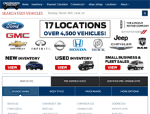 Tablet Screenshot of crossroadscars.com